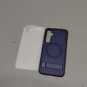 Hensinple for Samsung Galaxy S24 FE Case with Glass Screen Protector& Built in Stand, Military Shockproof Rugged Heavy Duty Protection Slim Matte Transparent Cover Phone Case for Galaxy S24 FE(Blue)