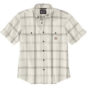 Carhartt Men's 106746 Loose Fit Midweight Short-Sleeve Plaid Shirt L