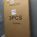 White Cylinder Stands for Party 3Pcs Round Pedestal Stand for Parties, Pillars for Wedding Birthday Party Art Decor 35.43''(L),29.52''(M),23.62''(S)