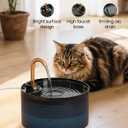 Cat Water Fountain, 71oz/2.1L Cat Fountain for Drinking with Copper Faucet, MISFANS-Designed Pump & Filter, Plastic Automatic Pet Water Fountain Bowl & Dispenser with 3-Pack Replaceable Filters
