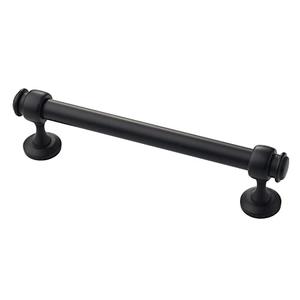 Alzassbg 10 Pack Matt Black Cabinet Pulls, 5 Inch(128mm) Hole Centers Cabinet Handles Kitchen Hardware Straight Bar for Cabinets and Drawer AL3082MB