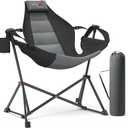 Hammock Camping Chair, Oversized Swinging Chair, 350LBS,Black