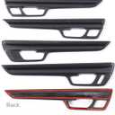 For Honda CRV 2023 2024 2025 2026 EX-L, Sport Touring Hybrid Interior Door Panels Protetive Cover, Cool Sporty Carbon Fiber Grain Interior Accessories for CR-V, Luxury Interior Upgrate Trims- Carbon