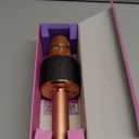 BONAOK Karaoke Microphone for Kids & Adults - Bluetooth Microphones Singing Mic with Disco Lights, Echo Effect, Built-in Speaker Portable Karaoke Player for Party Travel Gifts Q78(Rose Gold)