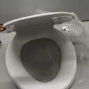 KOHLER 4636-RL-0 Cachet ReadyLatch Elongated Toilet Seat Slow Close, Soft Close Toilet Seat Quiet Lid, Contoured Grip-Tight Bumpers Installation Hardware, Apartment Essentials, White