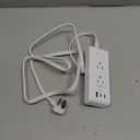 Black Extension Cord 15 Ft, HANYCONY Long Cord Ultra-Thin Flat Plug Power Strip with 6 Outlets and 3 USB Ports (2 USB C), Wall Mount for College Dorm Room Home Office Desk Essentials