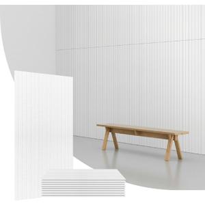 Olanglab Acoustic Wall Panels 10 Pack, 48 x 24 per Acoustic Panels Sound Absorbing, Decorative Sound Panels for Home Studio and Office, White