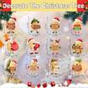 2 x Thyle 12 Pcs Potato Christmas Ornament Set Wooden Christmas Tree Decorations Potato Hanging Ornaments with Hanging Rope for Xmas Holiday Party Supplies