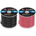 10 Gauge Marine Wire 10 AWG Marine Grade Wire Include 10 Gauge 30FT Red & 30FT Black,10AWG Tinned Copper Boat Electrical Cable for Automotive Boat Speakers Lighting Solar Outdoor RV Camper Trailer