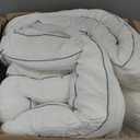 Decroom 5 Inch Memory Foam Mattress Topper King for Back Pain Relief, Filled with Breathable Memory Foam Pillow Topper Soft Fluffy Supportive Bed Mattress Pad, 80x78x5 Inch