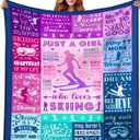 Skiing Blanket Gifts for Women Men Boys, Extreme Sports Snowboarding Throw Blankets Ski Accessories Decorations Gift for Ski Lovers Skiers 50"X40"