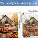 2 x JFYHAB 5D Diamond Painting Kits for Adults Beginners,Fall Farm Diamond Art Kit,DIY Truck Full Drill Diamond Dot Gem Art Kits for Adults,Home Wall Decor 12 * 12