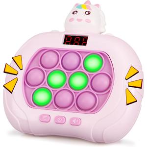 Blackma Fast Push Light Up Fidget Toys for Kids, Handheld Puzzle Game Sensory Toys, Christmas Toys Gifts for 3-12 Year Old Boys Girls (Unicorn)