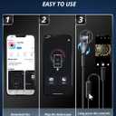 Endoscope Camera with Light, Dual-Lens 1920P HD Borescope with 8 Adjustable LED Lights, IP67 Waterproof Boroscope Inspection Tools, 9.8ft Semi-Rigid Snake Camera for iOS & Android