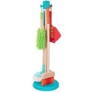 Battat – Kids Cleaning Set – Cleaning Toys For Toddlers, Children – Pretend Play Kit – Broom, Mop, Brush, Dustpan, Duster – Sweep n' Clean – 2+ Years