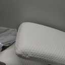 DUMOS Memory Foam Pillows for Sleeping 2 Pack, Bed Pillows for Adults with Washable Cover and Breathable Mesh, Gel Cooling Pillow for Back and Side Sleeper Support, White