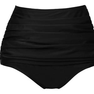 COCOPEAR Women's High Waisted Full Coverage Bikini Bottom Ruched Bathing Suit Bottoms for Women Tummy Control Swim Bottoms
size M