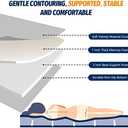 CYMULA Memory Foam Camping Mattress Pad, CertiPUR-US Sleeping Mat, Portable Roll Up Mattress for Adults, Camping Bed Pads for Sleepover, Car Bed with Travel Bag (Small Single/Cot-72x24x3 IN, Grey)