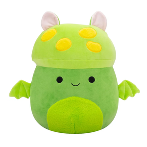 Squishmallows Original 14-Inch Earling Neon Green Mushroom Bat - Official Jazwares Plush (Large)