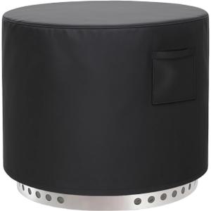 Fire Pit Cover, Upgraded Cover for Smokeless Fire Pit, Waterproof & UV Resistant, 22" D x 16" H Fits 19"- 22" Fire Pit