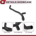 1 Pcs HVAC Heater Hose for Honda Accord 2.3L 1998-2002 Engine Coolant Water Inlet No.79721S84A00 Black Rubber