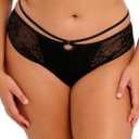 Elomi Women's Plus Size Kendra Thong (Black), S