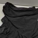 YKR Womens Lace Long Skirts Elastic Asymmetrical Layered Hem Sexy See-Through Flowy Skirts Floral Beach Maxi Skirt (Medium, Black)