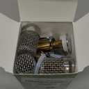 Sink Stopper Hair Catcher, Pop-up Sink Drain Strainer with Removable Stainless Steel Strainer Basket Hair Catcher, Bathroom Sink Strainer for Bathroom Sink Stopper Replacement (3PCS)