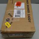 Corner Shower Caddy Tension Pole: Adjustable Rustproof 4-Tier Inside Bathroom Organizer - 47-121 inch Quick Installation Bathtub Shelves for Shampoo Storage - Rod Floor Standing Bath Rack (Silver)