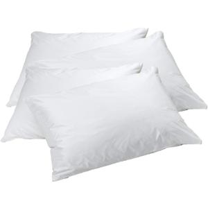 Elaine Karen 6-Pack Vinyl Pillow Protectors - Queen Size Zippered Pillow Covers - 100% Waterproof, Bedbug Proof - Washable and Reusable Pillow Encasement Covers