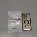 Piegricdiat Magnetic case for iPhone 13 pro Max with Full Camera Lens Protection(Compatible with MagSafe),Military Shockproof Slim Electroplate Bumper Clear Cover Built-in Invisible Ring Stand, Gold