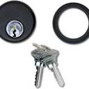 Summit DOORWARE Mortise Cylinders for Adams Rite Commercial Storefront Door Lock | High Grade 4036 Cylinder Lock Replacement with Trim Rings & Keys | Duronotic Finish