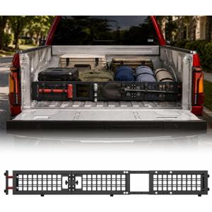 Truck Bed Divider 60"-70" Adjustable, Cargo Divider for Full Size Truck | Multi-Functional Cargo for Pickup Truck Bed, MOLLE Panel, Compatible with Ford F150 Chevy Silverado Gmc Sierra Cargo Manager