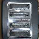 bella 4 Slice Toaster with Auto Shut Off, Extra Wide Slots & Removable Crumb Tray and Cancel, Defrost & Reheat Function, Toast Bread & Bagel, Black