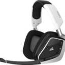 CORSAIR VOID RGB ELITE Wireless Gaming Headset  7.1 Surround Sound  Omni-Directional Microphone  Microfiber Mesh Earpads  Up to 40ft Range  iCUE Compatible  PC, Mac, PS5, PS4  White