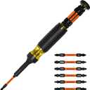 Klein Tools 32313HD 13-in-1 Multi-bit Ratcheting Screwdriver, Double-Ended Impact Bit Set, 12 Impact Driver Bits and 1/4-Inch Nut Driver