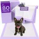 GREEN LIFESTYLE Pee Pads - Super Absorbent & Leak-Proof Pee Pads for Dogs - Puppy Pads - Waterproof Dog Pads, Lavender Scented Dog Training Pads for Cats, Rabbits (Pack of 80 - 22x22)
