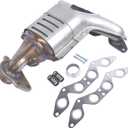Exhaust Manifold w/Catalytic Converter Replacement for Honda Civic 4 cylinder 1.7L 2001-2005 18160-PLM-A50 18160-PLM-A00 674-608