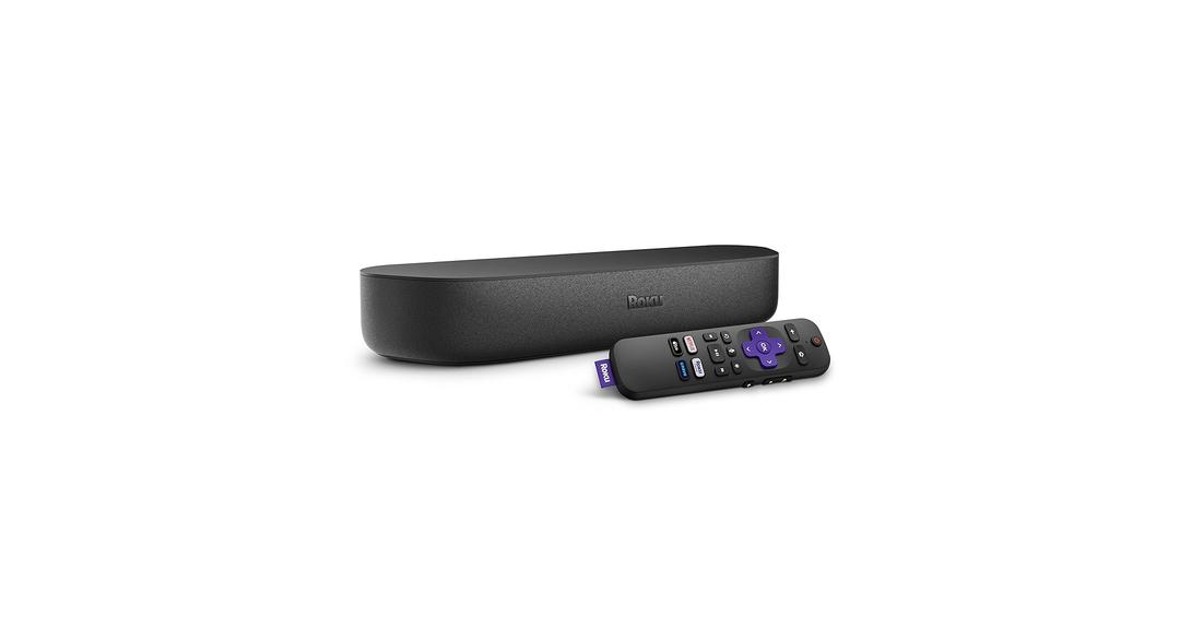 Roku Streambar | 4K/HD/HDR Streaming Media Player & Premium Audio, All In One, Includes Roku Voice Remote
