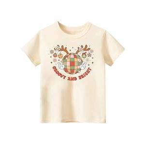 Toddler Girls Christmas Shirt for Boys Kids Ugly Xmas T-Shirt Short Sleeve Cotton Tee Top , 130