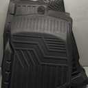 Mixsuper Custom Fit for Floor Mats 2007-2014 Cadillac Escalade/Chevrolet Tahoe/GMC Yukon All Weather Floor Liners Durable 1st & 2nd Row Mat Liner Set Black