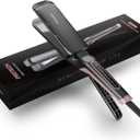 PRITECH Professional Hair Straightener 1.77-inch Wide Plate Titanium Flat Iron, 5 Adjustable Temp(290-450), Frizz-Free Dual Voltage Easy Use and Effortless