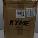 KYME Suitcase Hardshell With Double Spinner Wheels, PC+ABS TSA Lock Travel Luggage (Navy Blue, 20" Carry On)