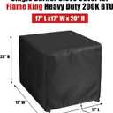 Outdoor Single Burner Stove Cover, Portable Waterproof Outdoor Cover for Camping Stove Countertop Burners Propane Gas Grill Cooker - 17L x 17W x 20H
