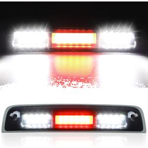 Tresound LED 3rd Third Brake Light for 2009-2017 Dodge Ram 1500 2500 3500 Cargo Light (Chrome Housing + Smoked Lens)