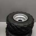 2 Pack of 145/70-6 6inch Tubeless Tires Wheels with Rim Suitable for ATV, Go-Kart, Mini Bike, ATV, Lawn Tires