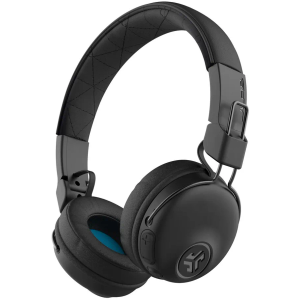 JLab, Studio, Wireless On-Ear Headphones, Bluetooth, Foldable, Built-in Mic, Black