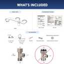 INUS Dual Nozzle Bidet Attachment for Existing Toilets Seat,Slim Non-Electric Bidet Toilet Seat Attachment with Easy-to-Hold Design Control-White Color