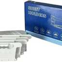 4 Pcs Set with Heavy-Duty Mattress Strap Fixed Bed Sheet Holder, Easy to Install,Can Prevent Bed Sheet Displacement,Bed Sheet Fixing Tool, for All mattresses (White (4 Pieces Per Set))