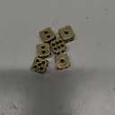 6 Sided Vintage Decor Dice 6pcs Antique Metal Brass Square Corner for Poker Party Game Festival Carnival Decoration